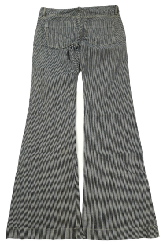 gap stripes flared pants