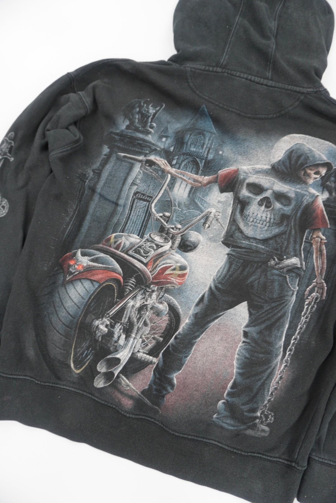 spiral graphic hoodie