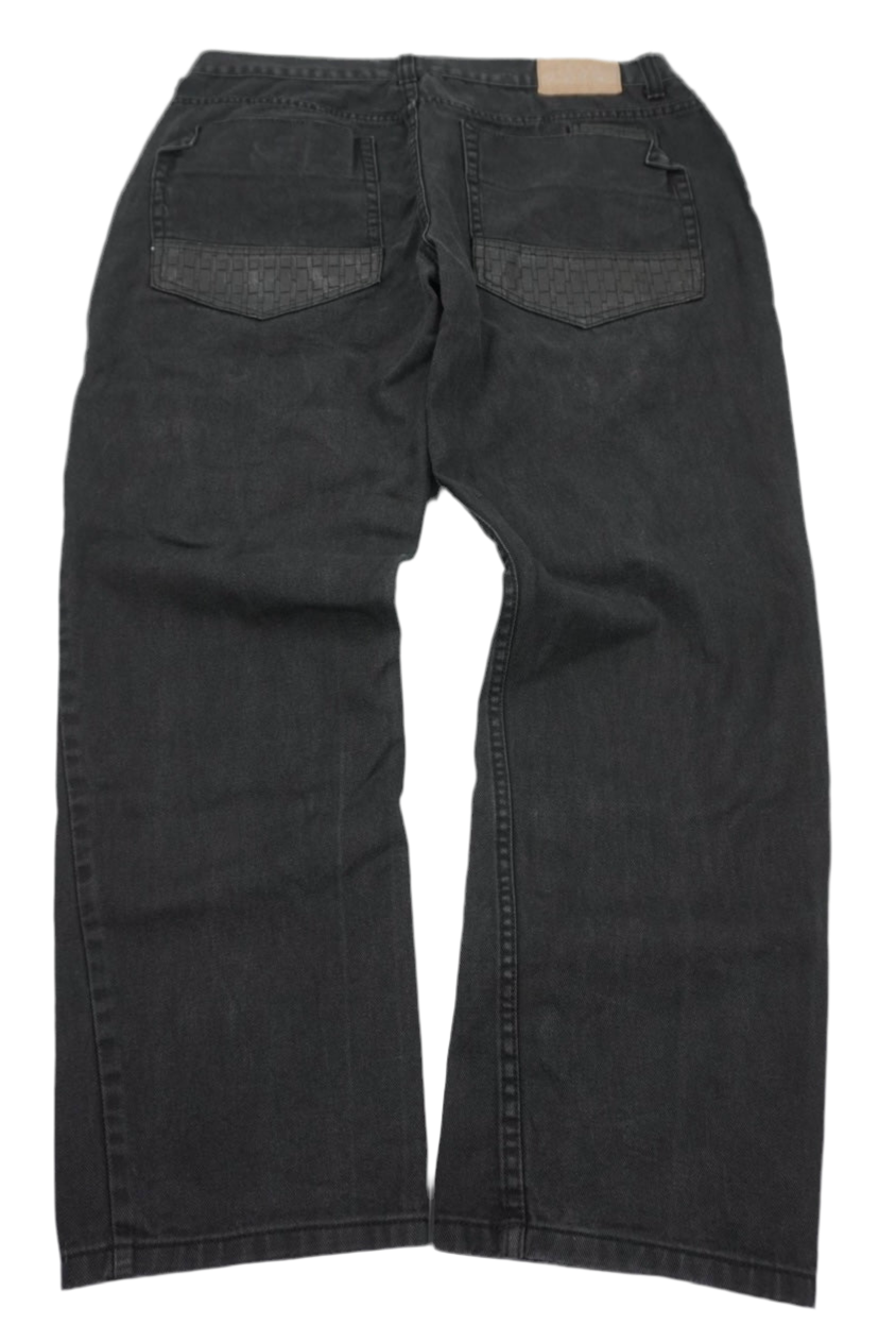 Black Lacquer Baggy Pants
