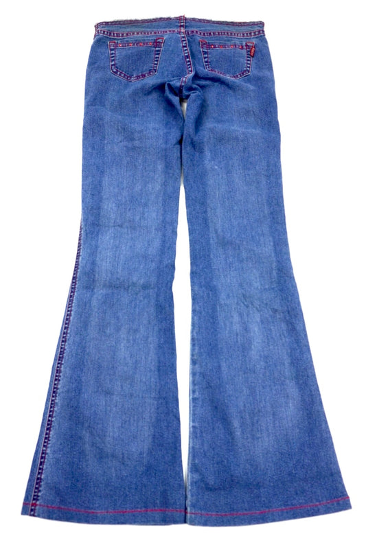 Bugui 70s ultra low waist flared Pants