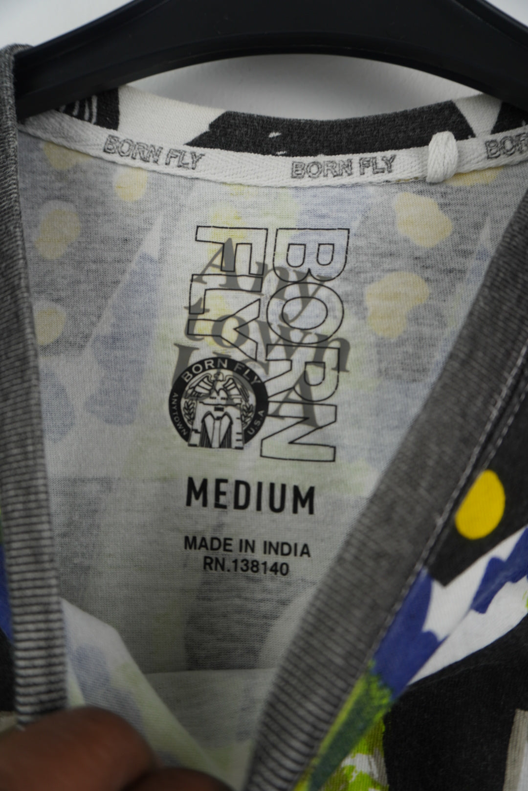 born fly graphic shirt