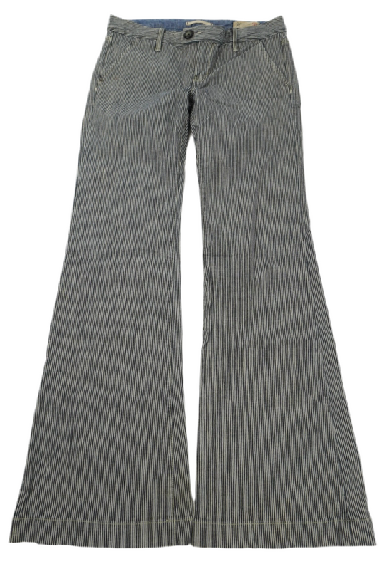 gap stripes flared pants