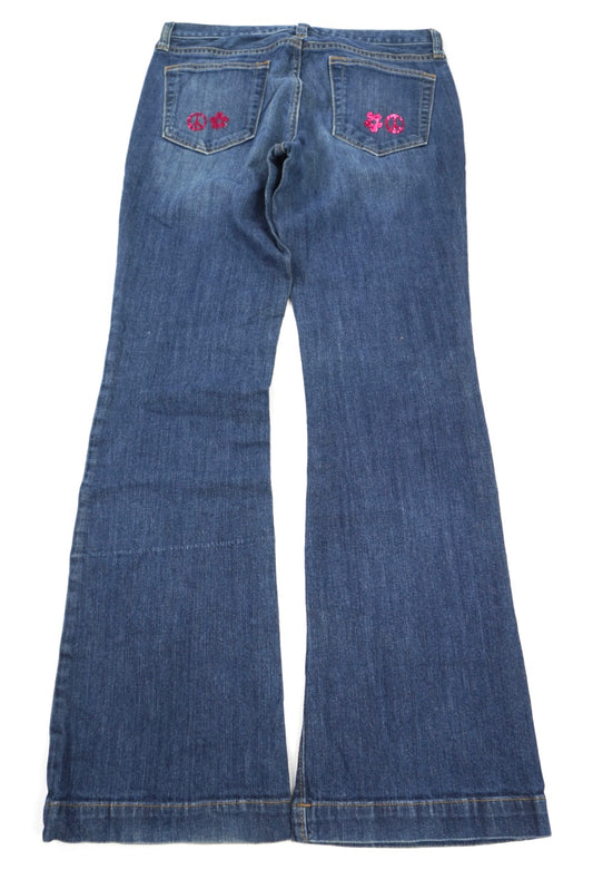gap patched flared pants