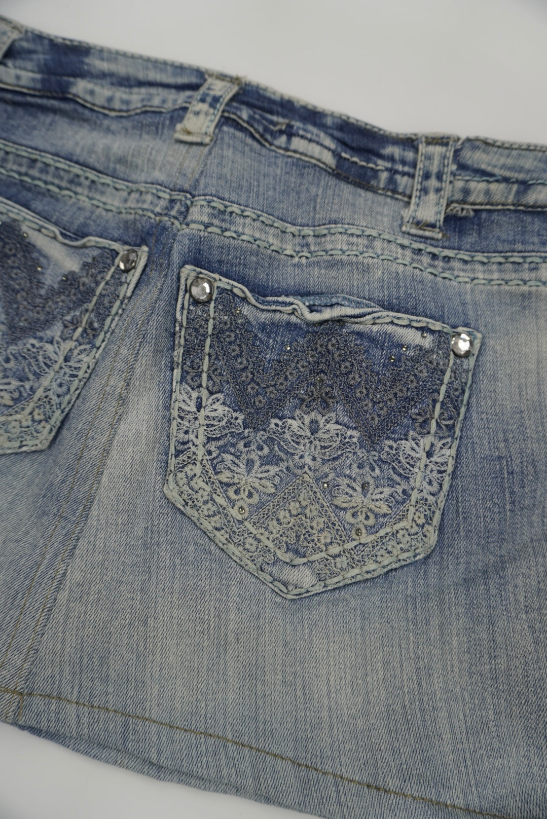 Paisley Sky Mini Skirt
