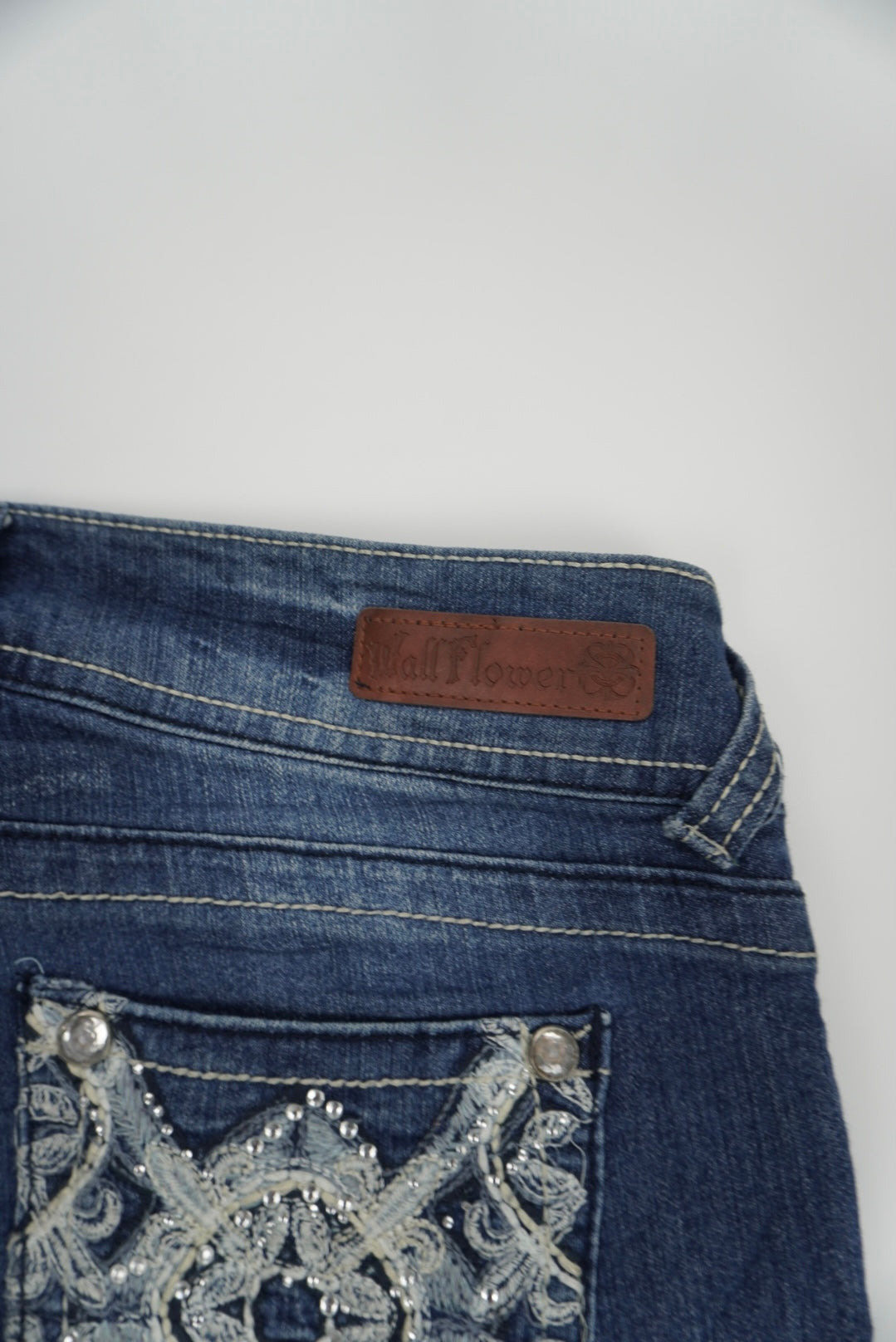 Wallflower embroidery Mini Skirt