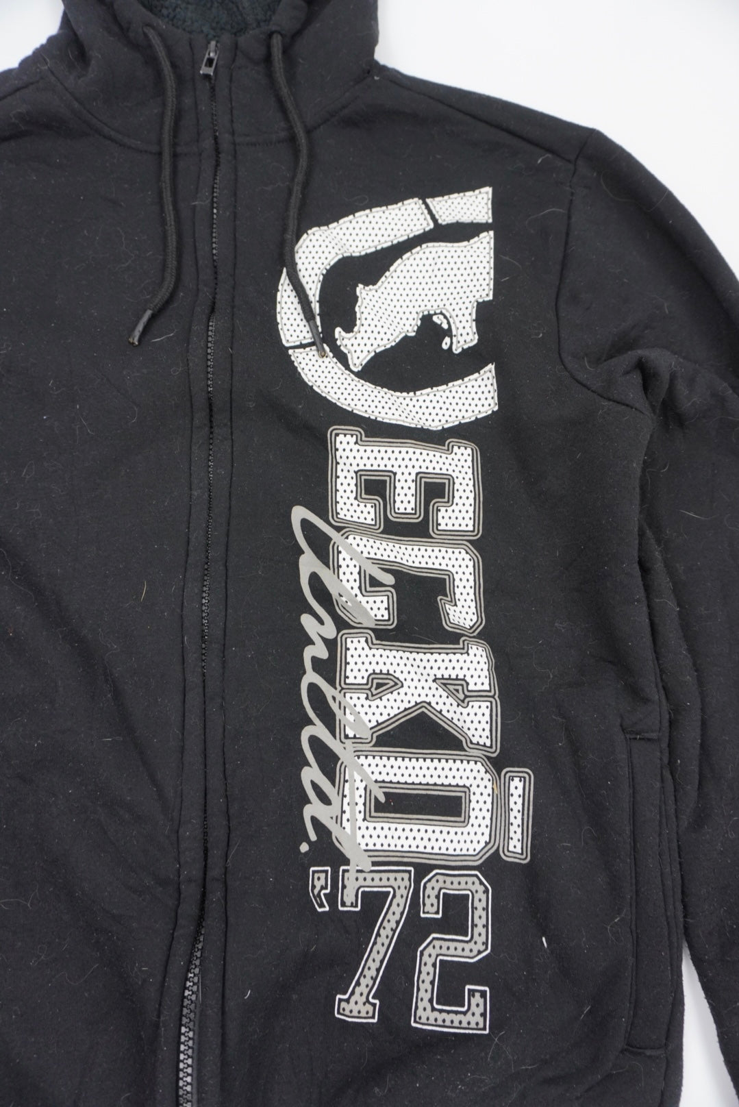 Ecko sherpa zip hoodie black