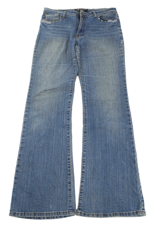 diamond cut flared pants