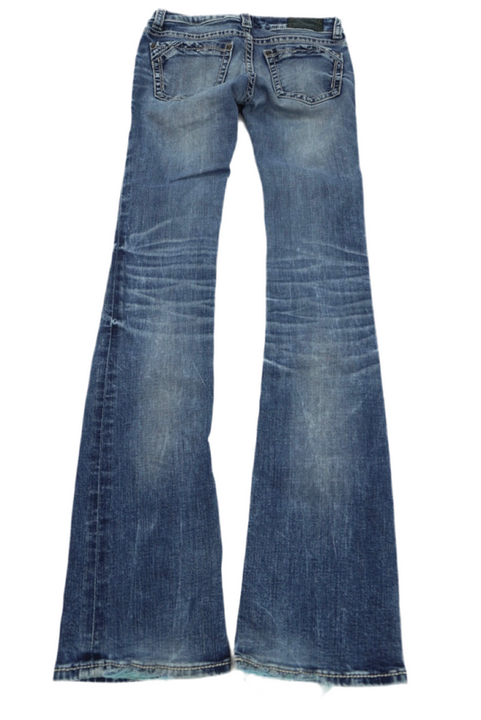 Buckle black bootcut pants