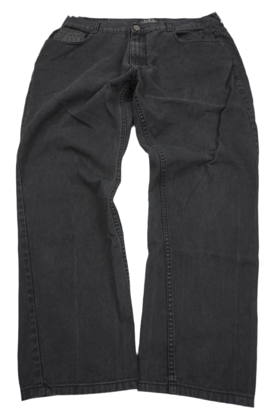 Black Lacquer Baggy Pants