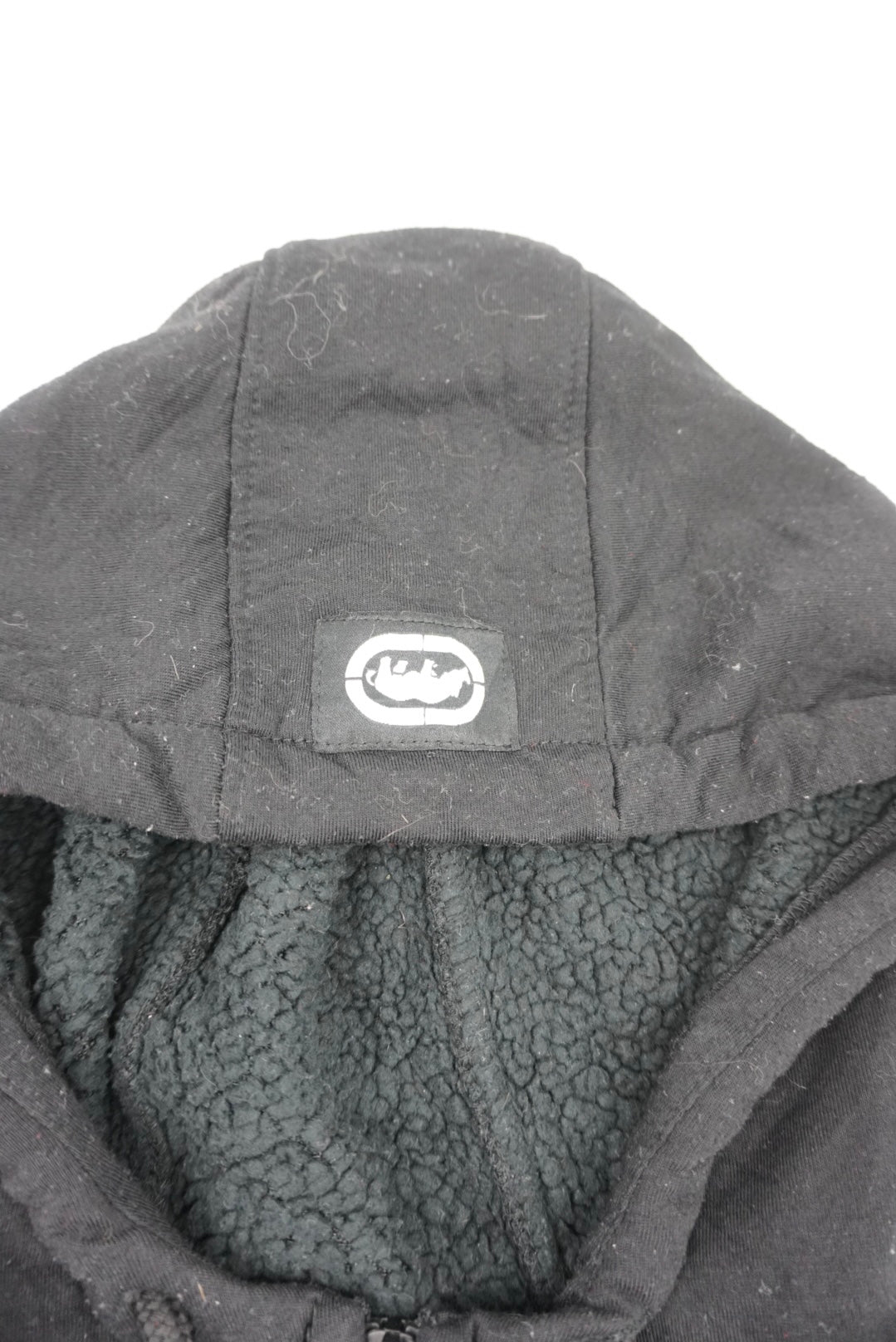 Ecko sherpa zip hoodie black