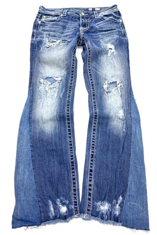 Miss Me reworked flared pants