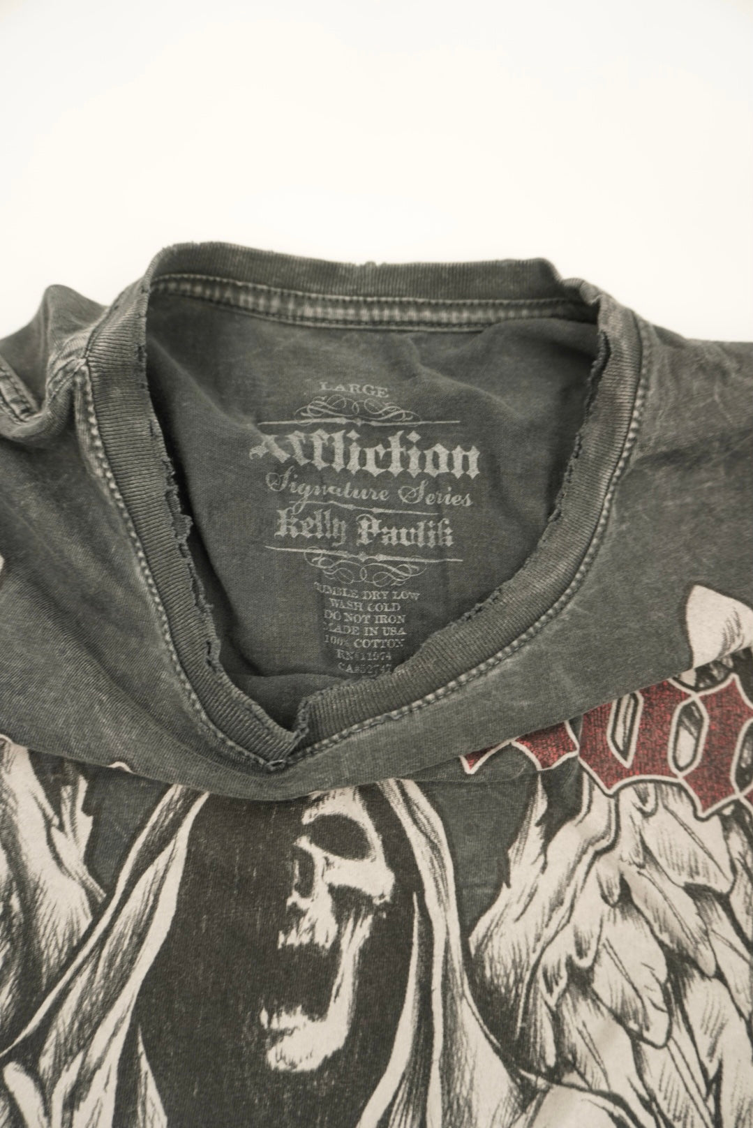 Affliction graphic baby Tee