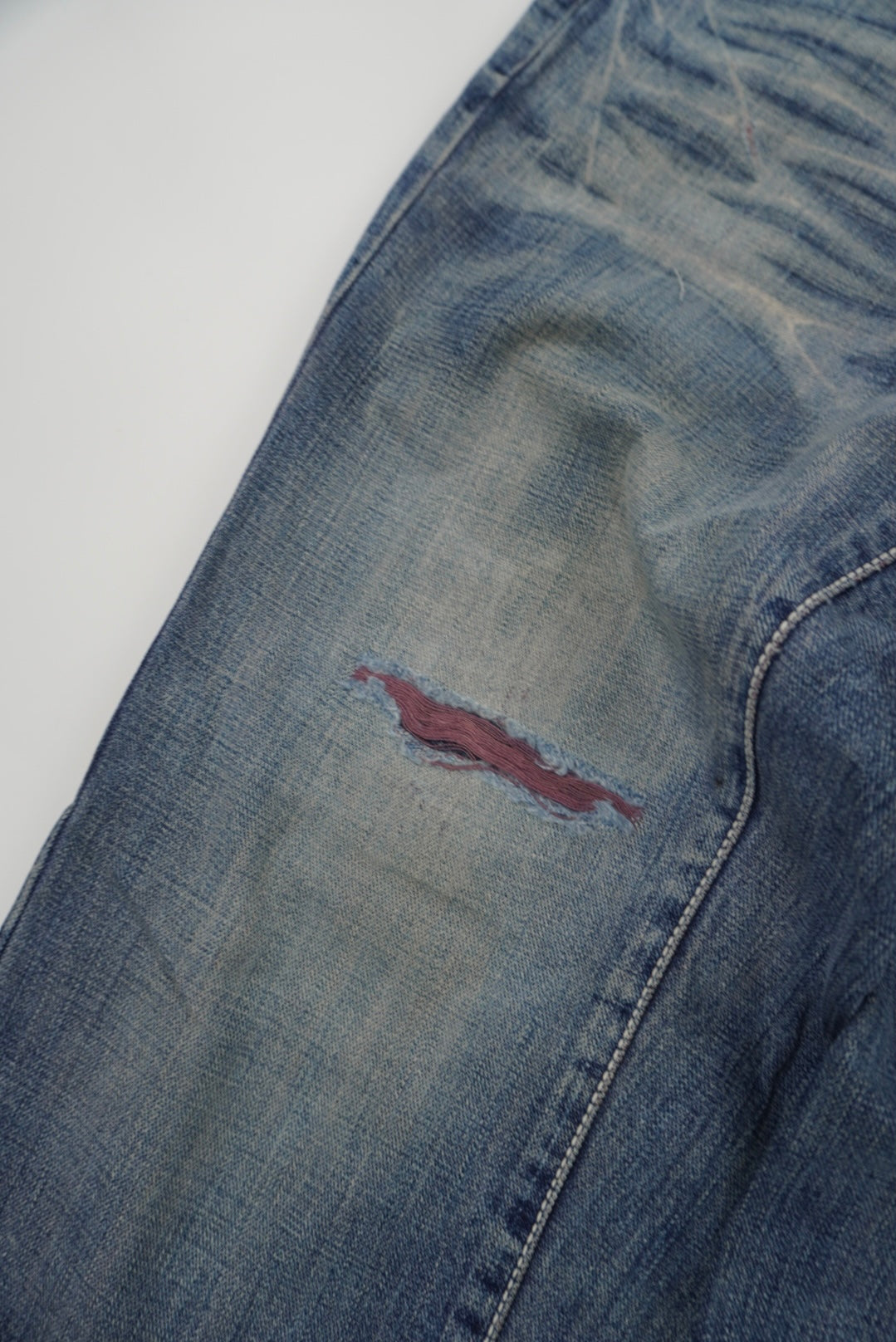 evisu straight pants