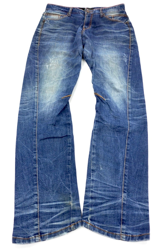 Evisu fitted straight Pants