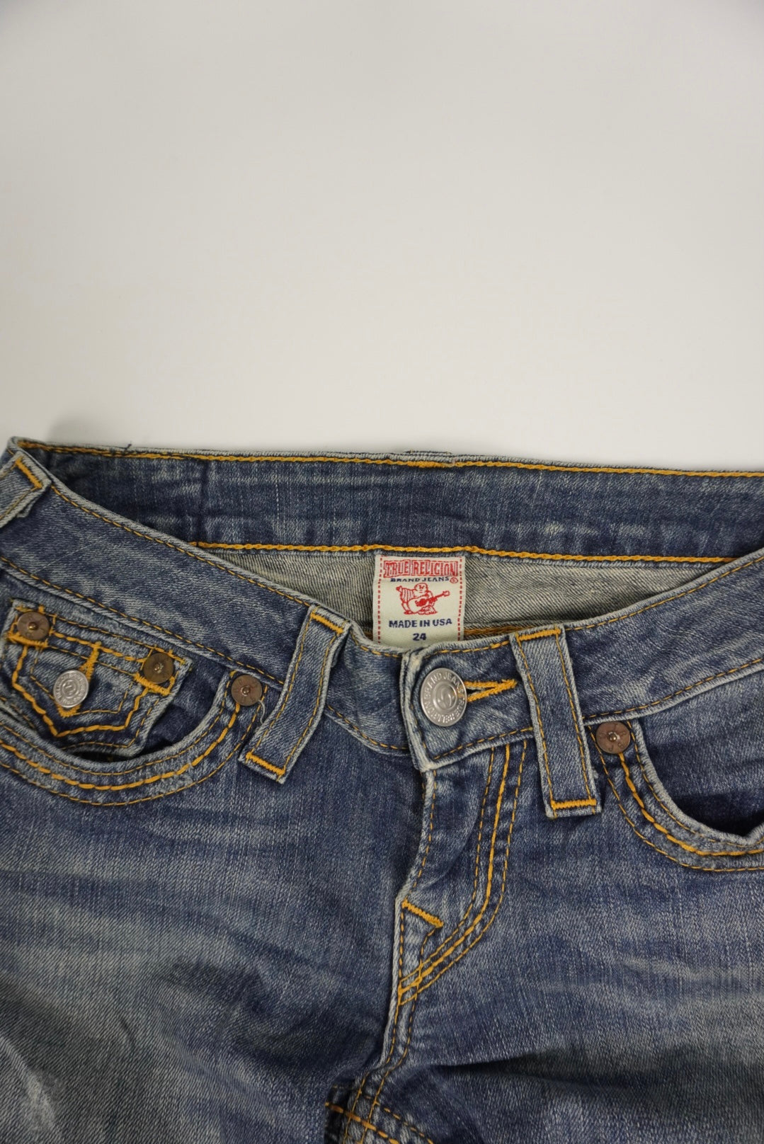 True Religion High rise straight Pants