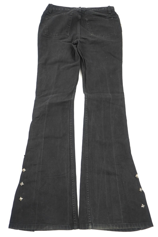jeanology black flared pants