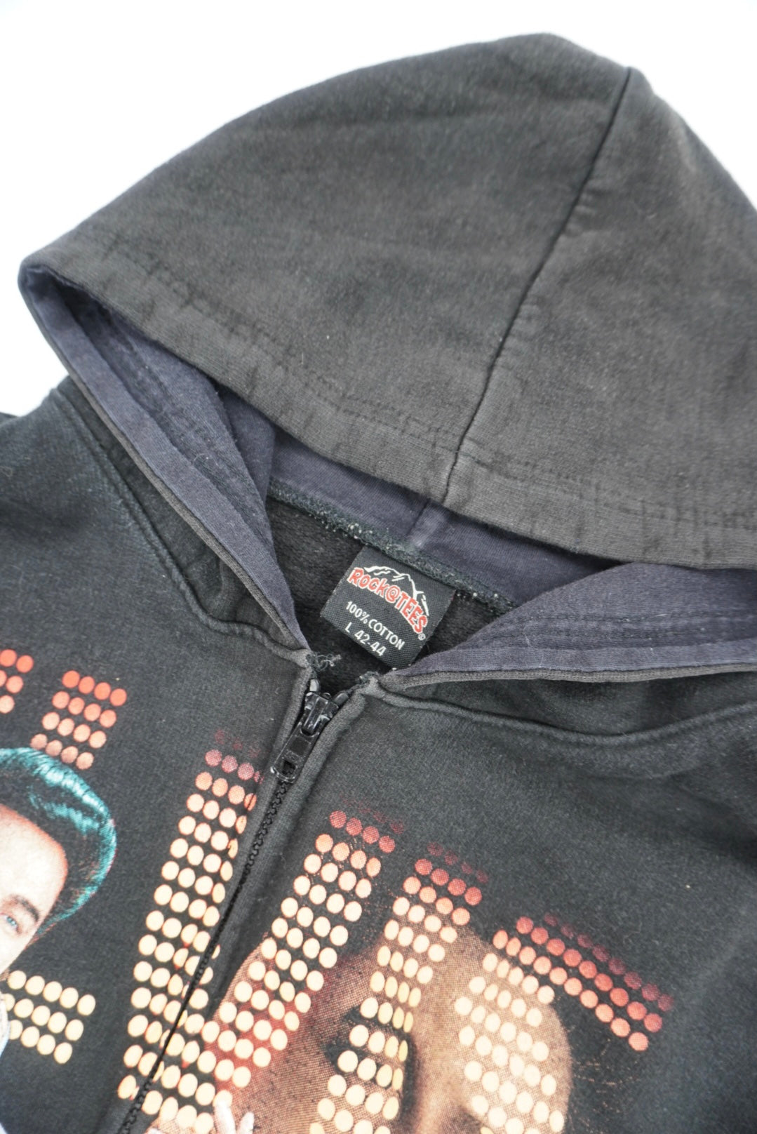 elvis presley graphic zip hoodie
