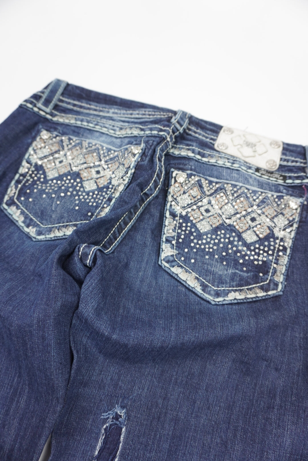 Miss Me reworked flared Pants