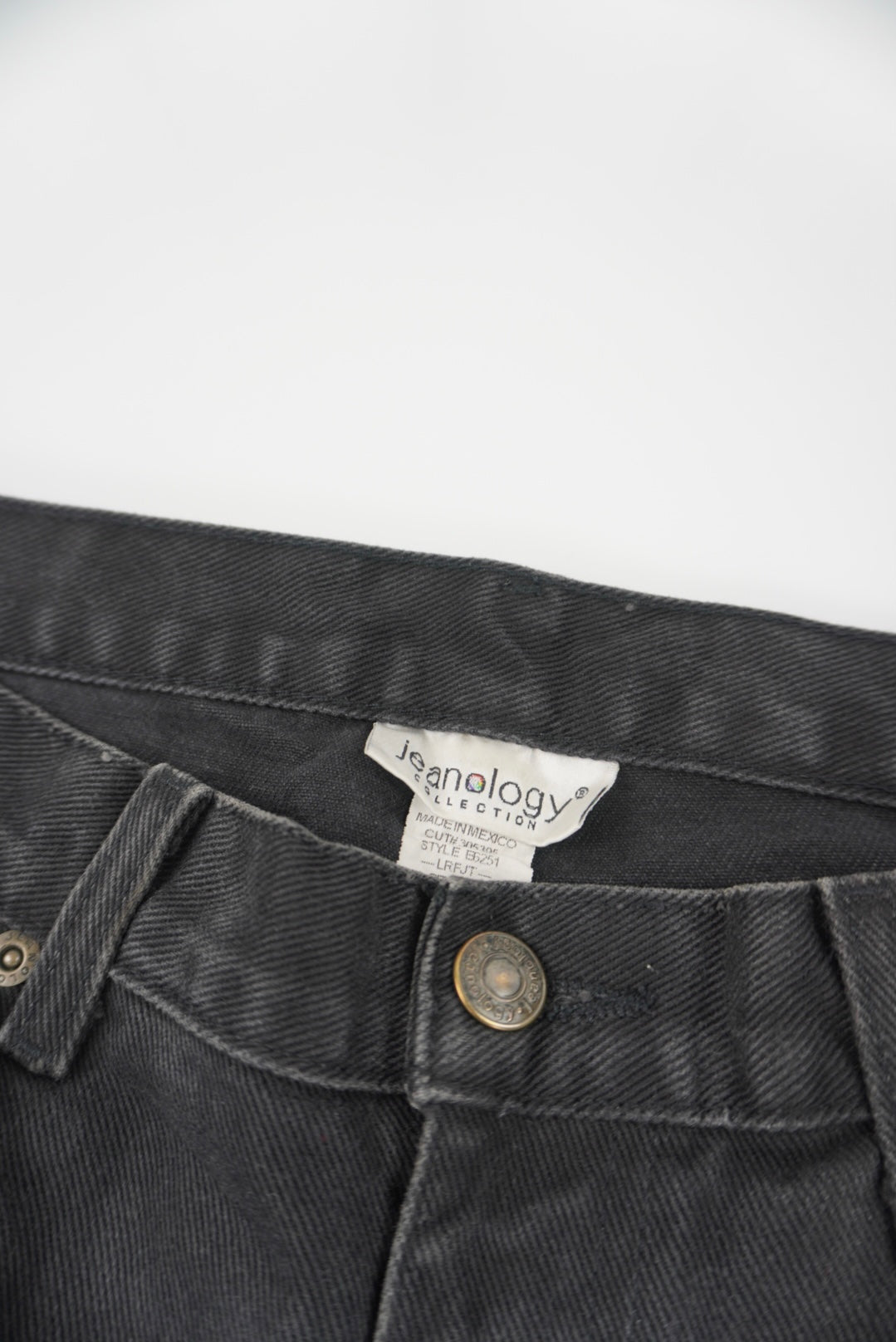 jeanology black flared pants