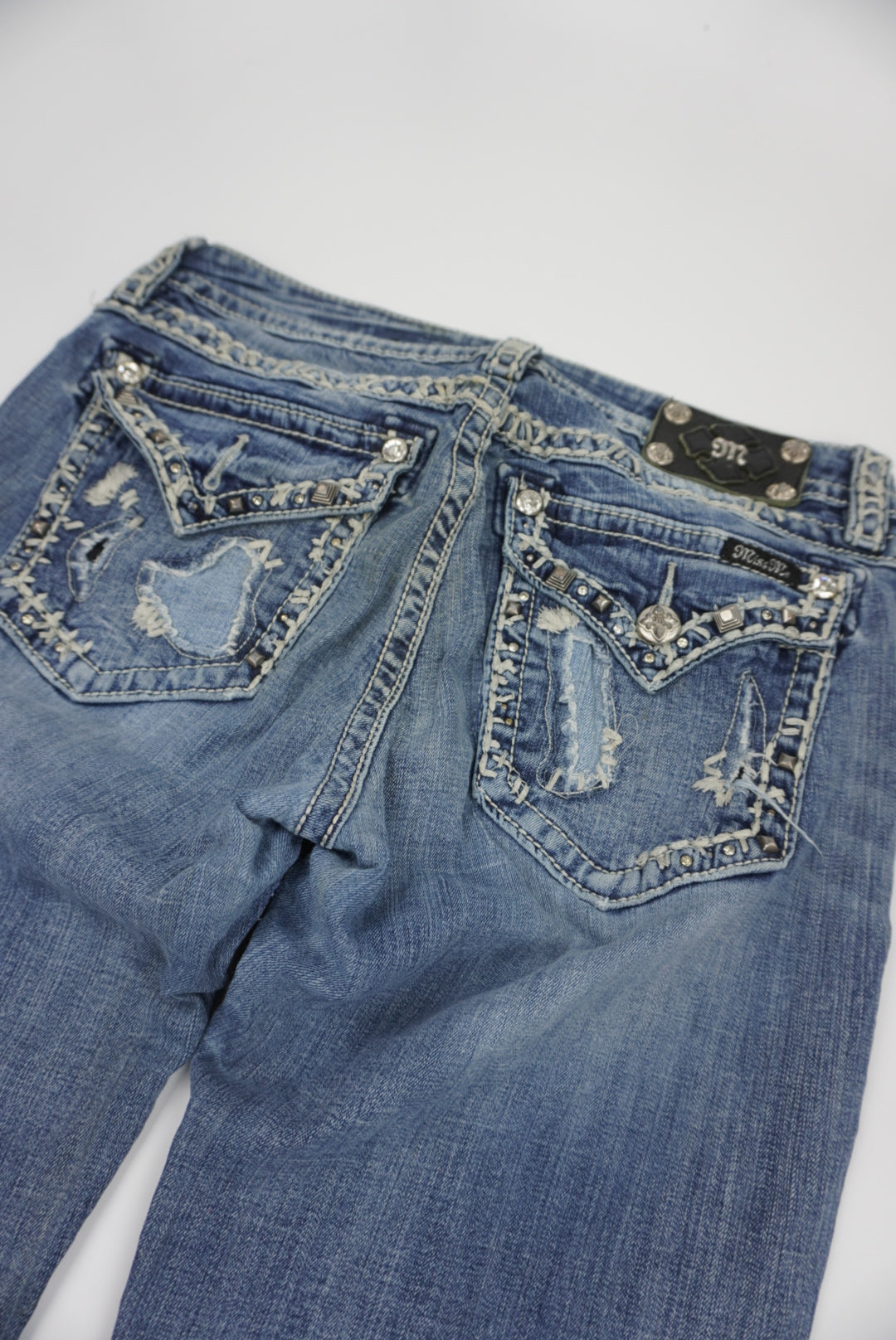 Miss Me reworked flared Pants