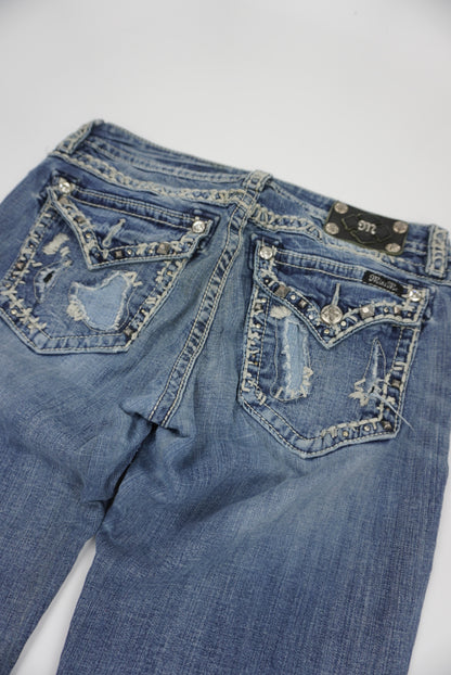 Miss Me reworked flared Pants