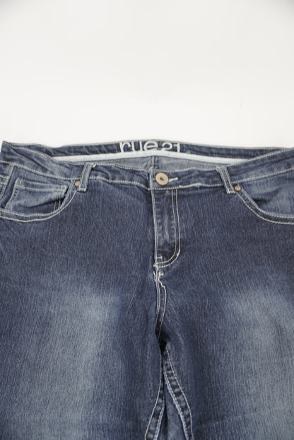 Rue21 denim pants midrise boot