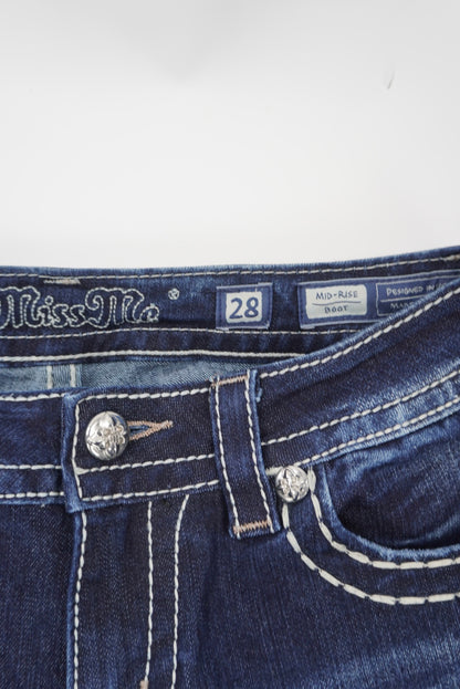 Miss Me mid-rise boot pants