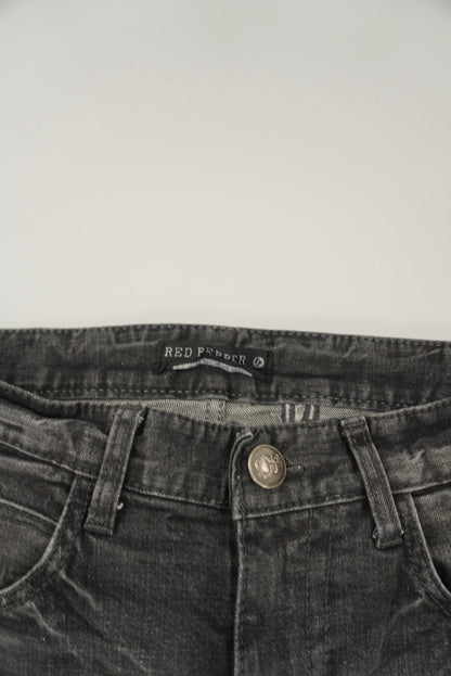 red pepper skinny pants