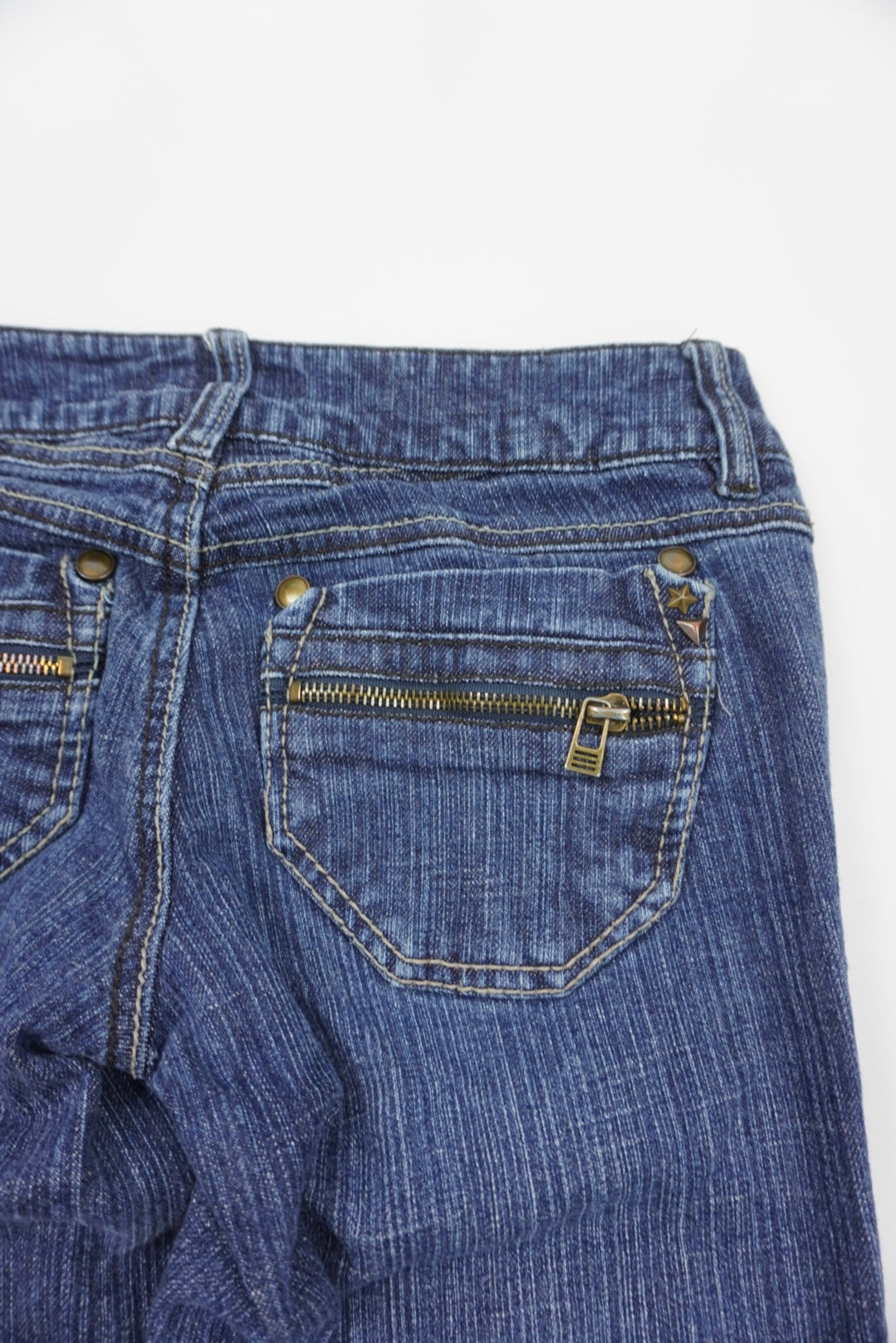 Rewind flared blue jeans
