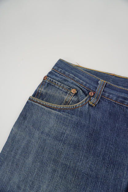 evisu straight pants