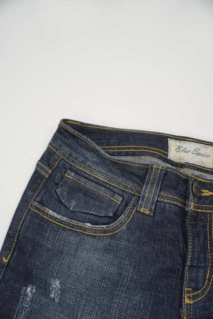 blue spice flared pants