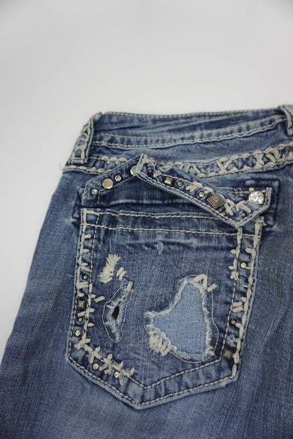 Miss Me reworked flared Pants