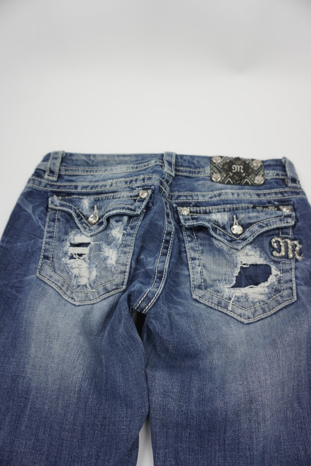 Miss Me reworked flared pants