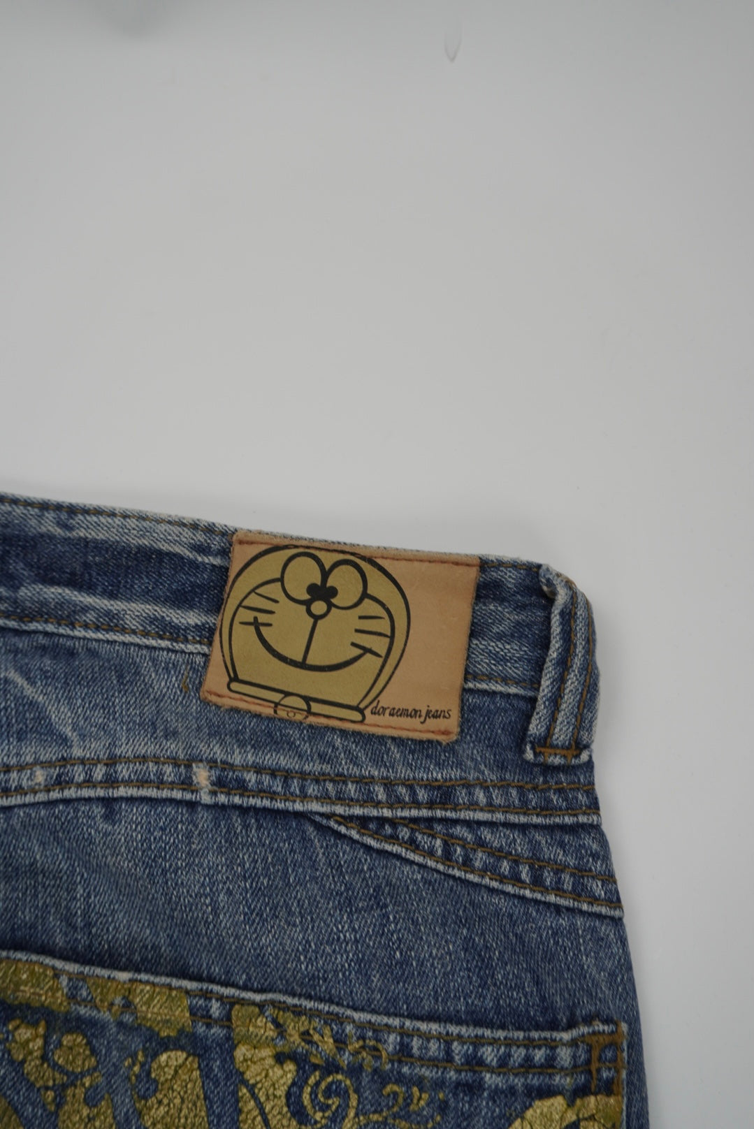 doraemon jeans straight Pants