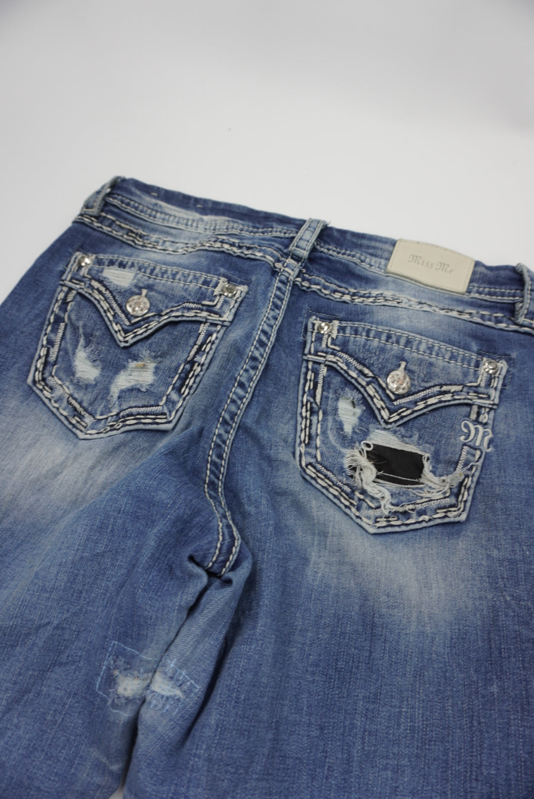 Miss Me reworked flared pants