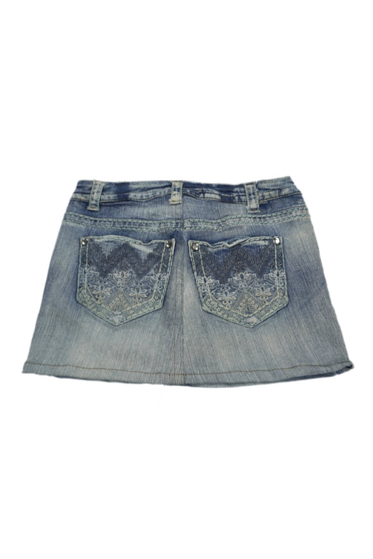 Paisley Sky Mini Skirt