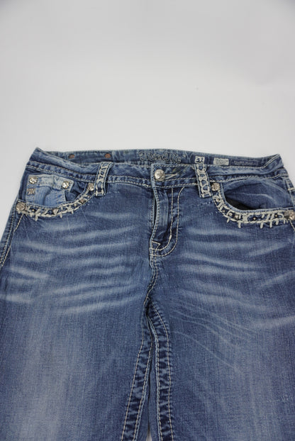 Miss Me reworked flared Pants