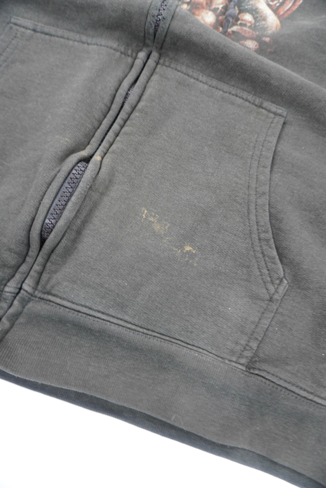 wild graphic zip hoodie