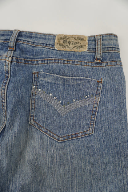 diamond cut flared pants