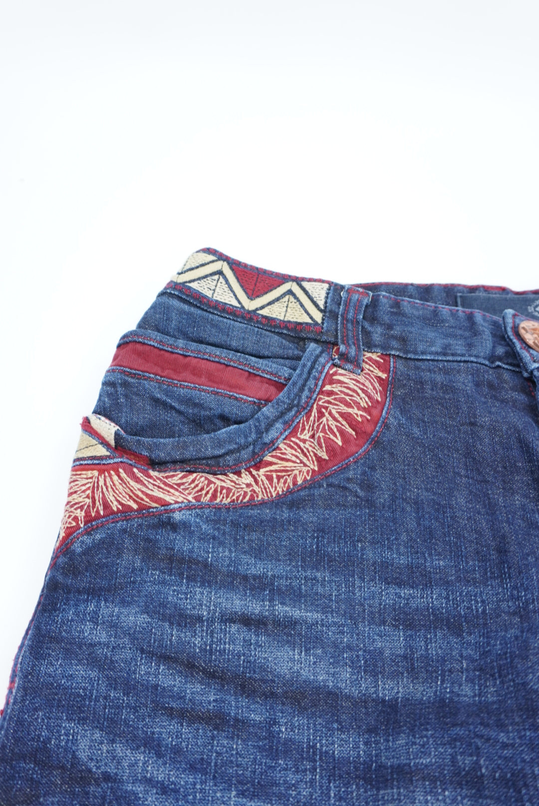 evisu straight pants