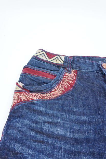 evisu straight pants