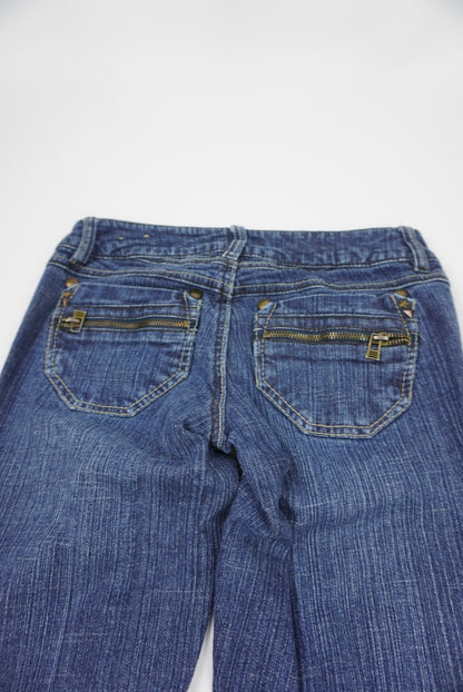 Rewind flared blue jeans