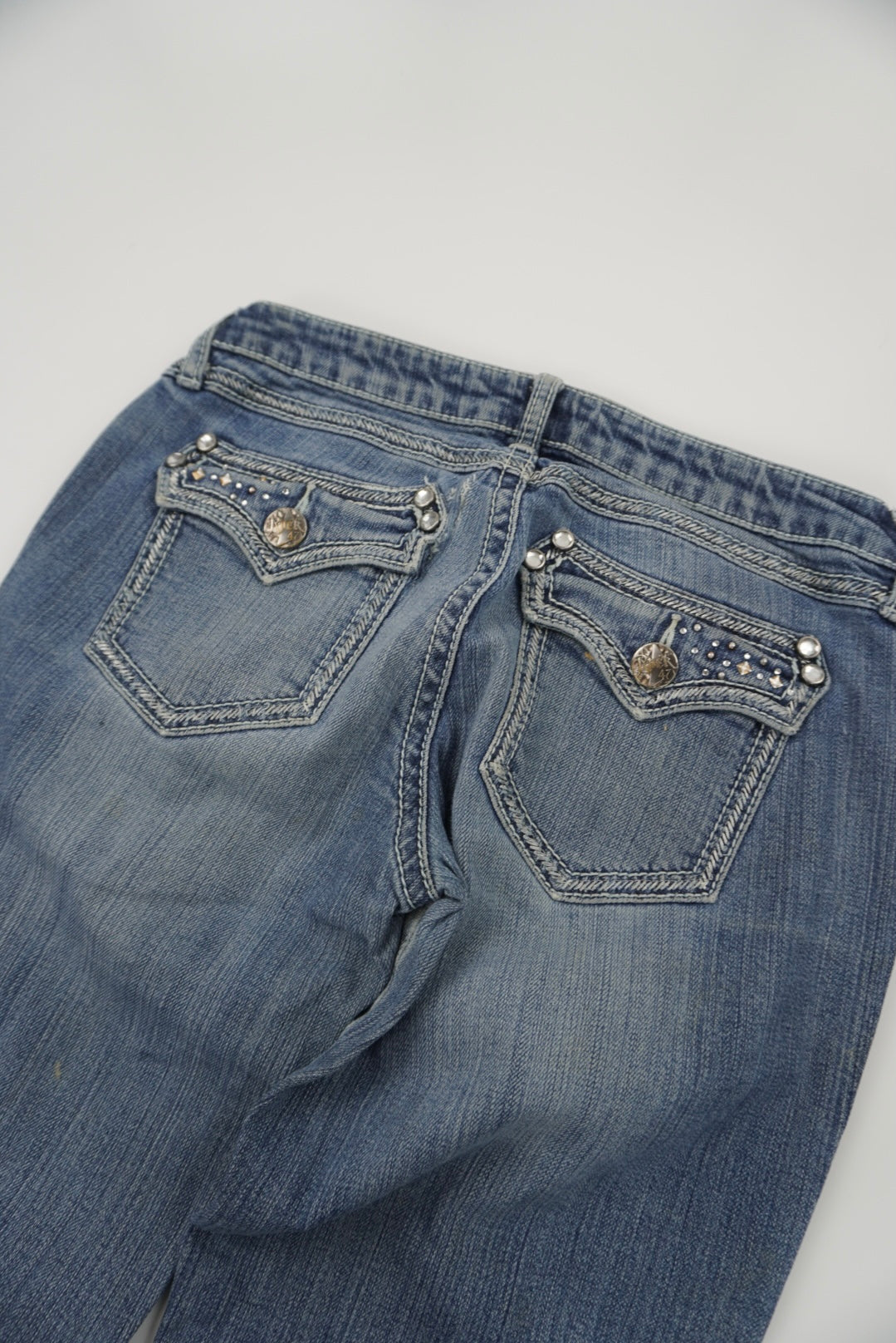 rock 47 wrangler ultra low rise flared pants