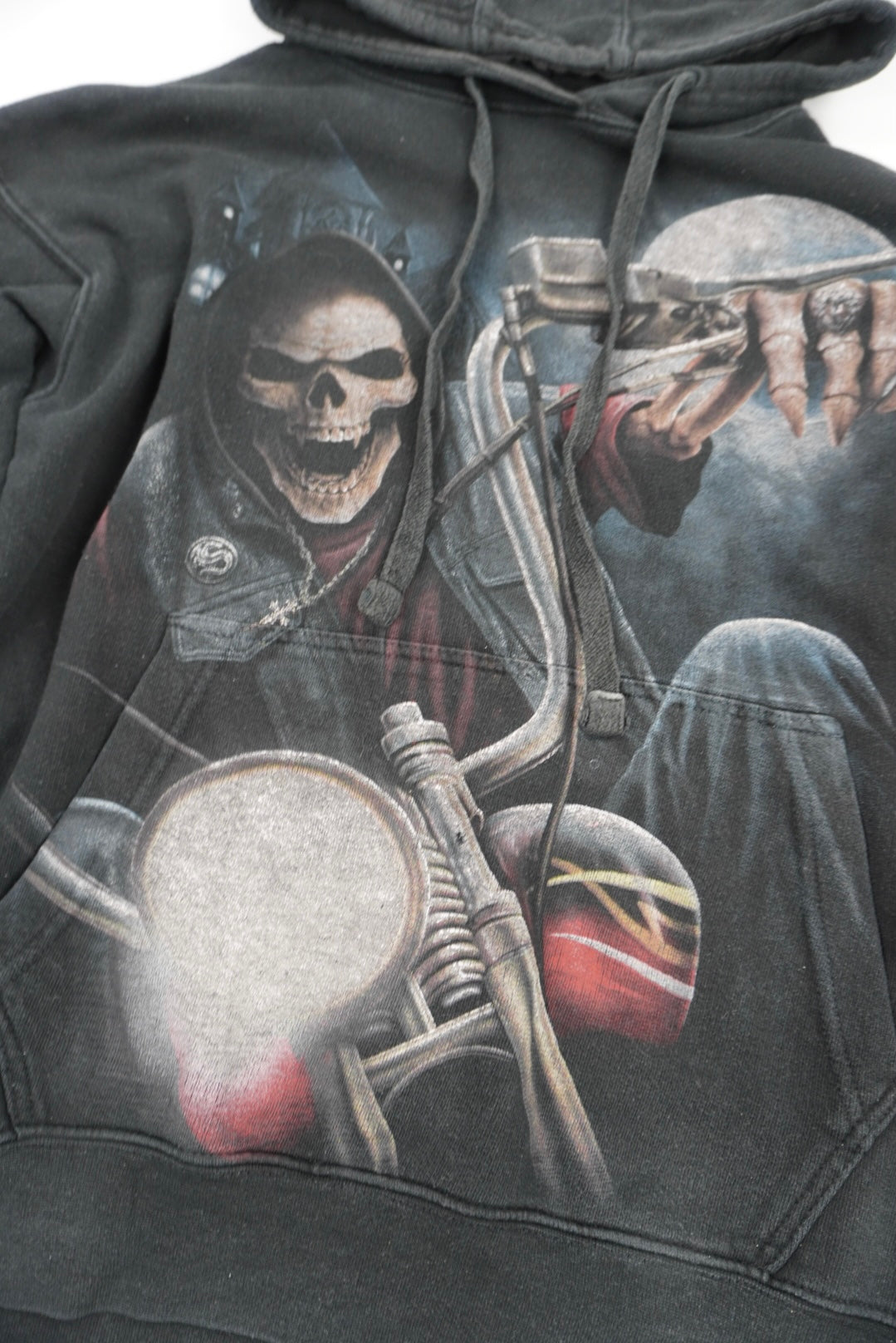 spiral graphic hoodie