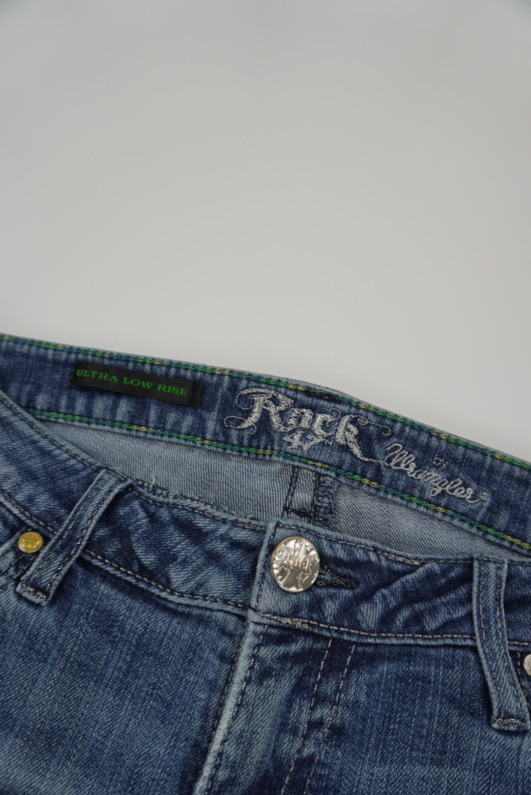 rock 47 wrangler ultra low rise flared pants