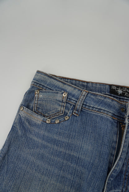 diamond cut flared pants