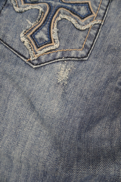 Indigo star flared Pants