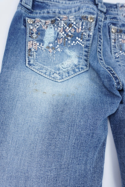 Miss Me reworked flared Pants
