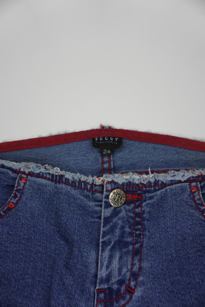 Bugui 70s ultra low waist flared Pants
