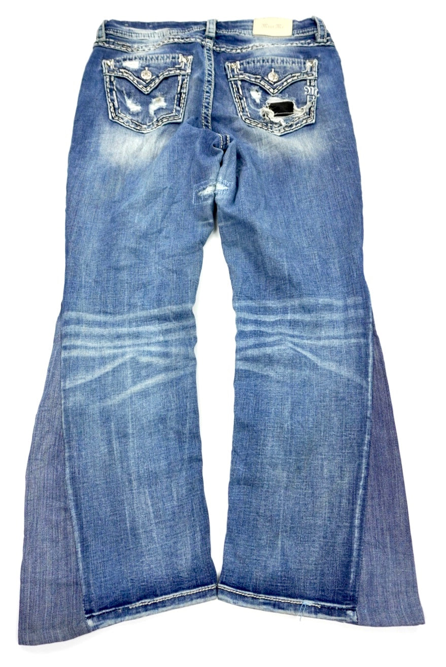 Miss Me reworked flared pants